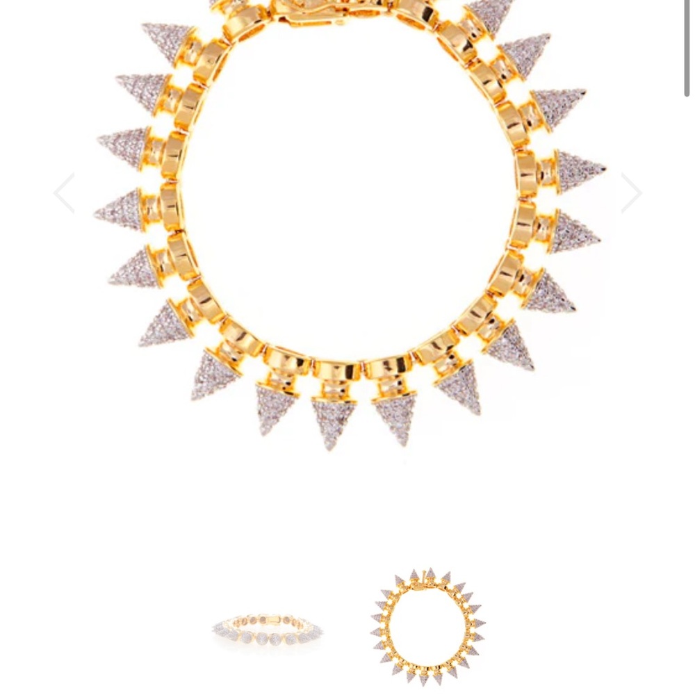 Brand New Noir NYC Gold and Silver Spike Bracelet!!